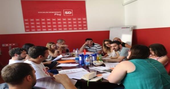 Figure 14: Interview practice at the Future Leaders training (October 2016) Summer Academy The seventh annual political summer academy for young social democrats from Eastern Europe and the South