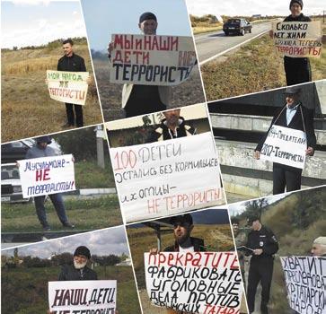 49 Crimean Tatars were detained in October 2017 in the occupied Crimea for taking part in one-man pickets against illegal arrests of Crimean Tatar activists.