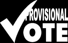 You are unable to show one of the required forms of photo ID when you vote in person; 2.