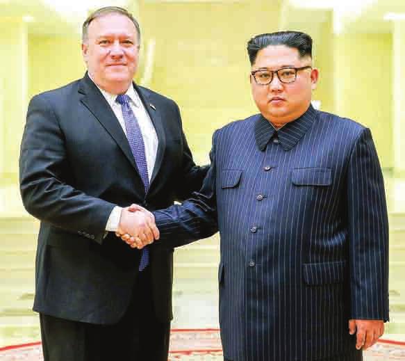 10 WORLD 13 MAY 2018 US to help N Korea economy if it quicly denuclearizes: Pompeo WASHINGTON US Secretary of State Mie Pompeo offered on Friday to help improve North Korea s sanctions-hit economy if