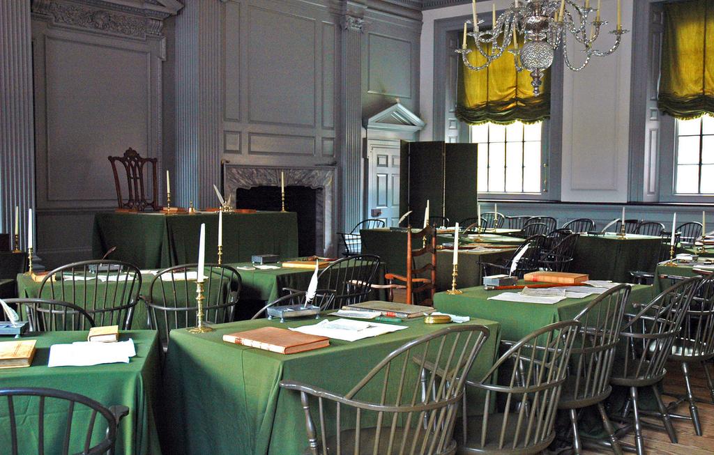 2 F. SECOND CONTINENTAL CONGRESS: Independence Hall in Philadelphia became the principle meeting place for the Continental Congress.
