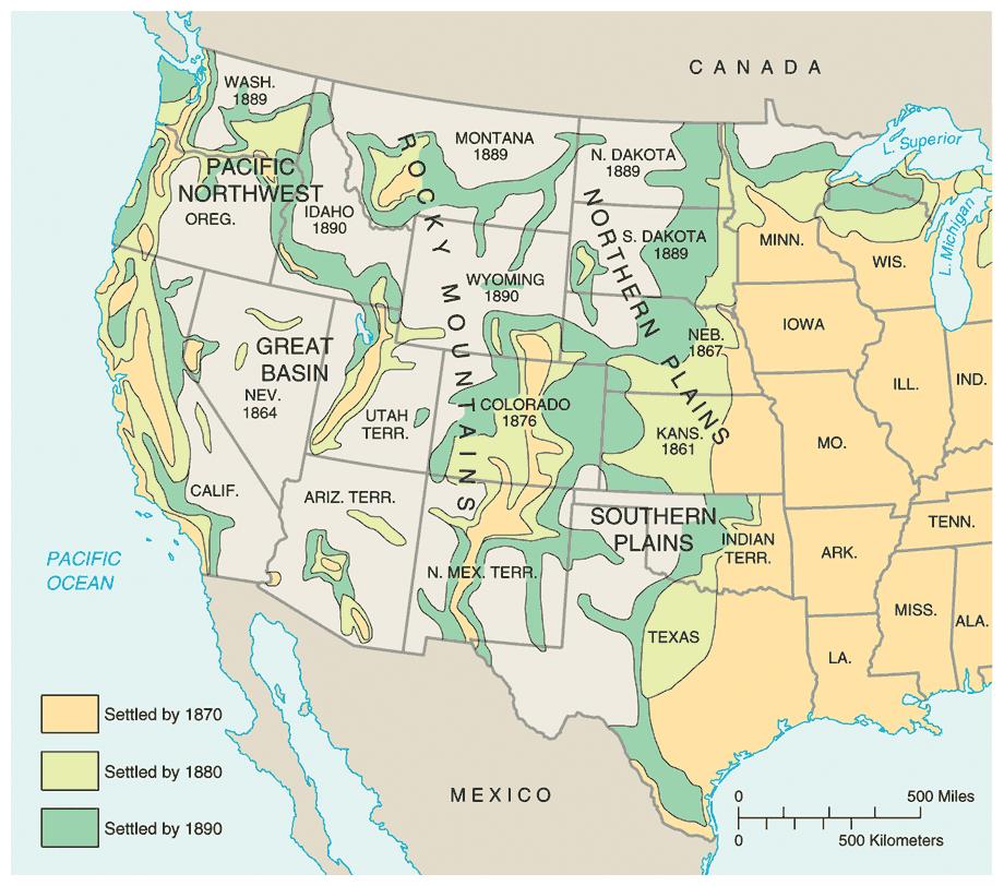 SECTIONALISM WESTERN EXPANSION 1848: CA The Gold Rush federal 1847: Mormons government brought had