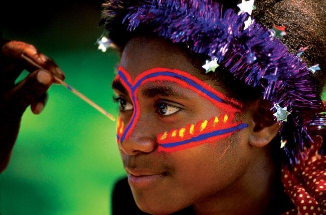 Vanuatu is located at the south-west of Pacific Ocean. It consists of around 80 islands with total land area of approximately 12,200 square miles.