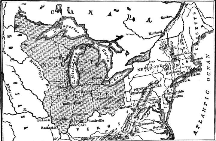 Northwest Territory, c. 1790 1. What is the title of this map? 2.