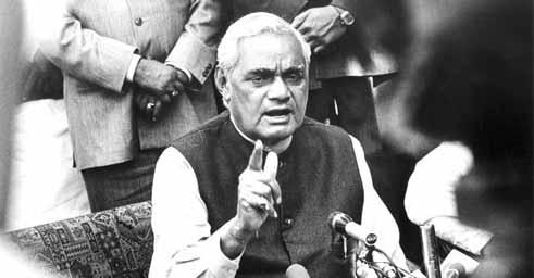 1973: THE FAMOUS BULLOCK CART ENTRY Atal Bihari Vajpayee arrived at Parliament House in a bullock cart to protest against the increase in petrol and kerosene prices on November 12, 1973.