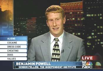 4 The INDEPENDENT The Independent Institute in the News Independent Institute Research Fellow Benjamin Powell on MSNBC.