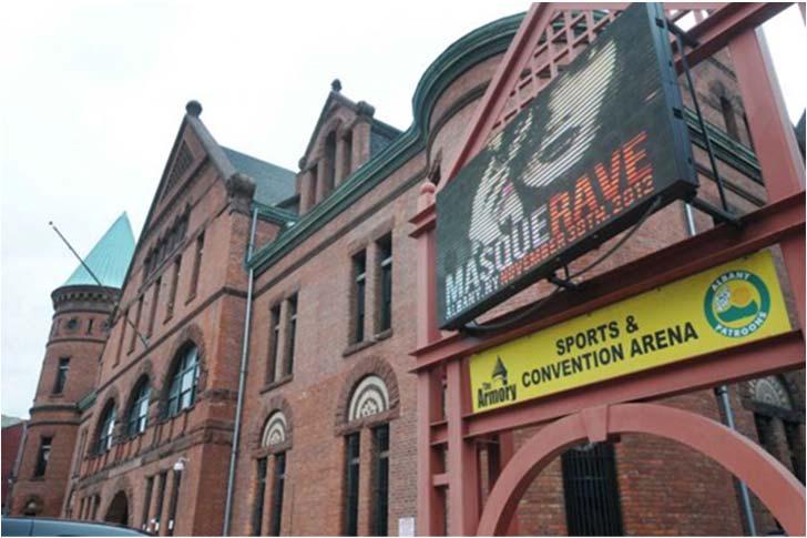 17 Cited, but no definition Rave style music events new to historic armory Auditoria principally
