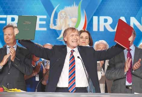We Brits want same freedoms for you Sir David Amess Madame Rajavi, ladies and gentlemen, it is a huge privilege for the British delegation to take part in this rally to free Iran.