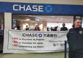 Shut Down Chase & Divest the Globe In May 2017 we called upon JPMorgan Chase to make a public commitment to end tar sands funding, and in particular, to refuse to issue a loan to