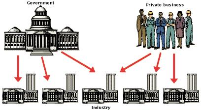 The Role of Government Because of these modifications, the United States is said to have a mixed economy.