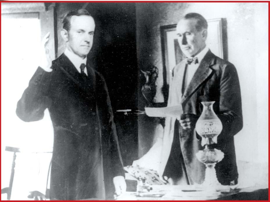 Section 2 In August 1923, Vice President Calvin Coolidge became President.