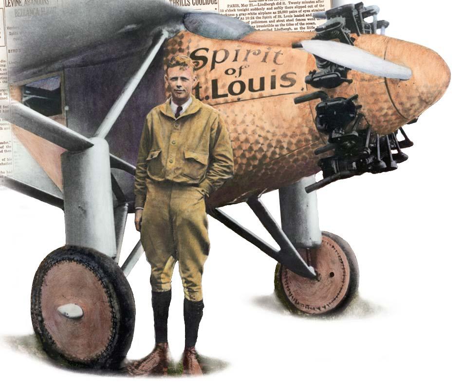 Section 4 Aviator Charles Lindbergh became a national hero when he made the first solo flight across the Atlantic.