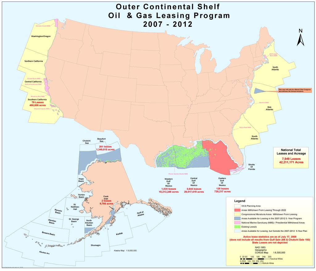 CRS-4 Figure 1. MMS Five-Year Program Areas Source: Minerals Management Service, 2002-2007-Year Leasing Program.