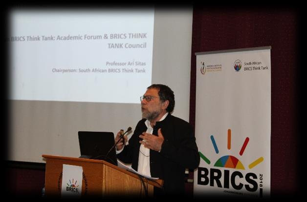 presidency was to discuss the BRICS research agenda going forward, but that this was also an opportunity to introspect since South Africa s 2013 Chairship of BRICS.