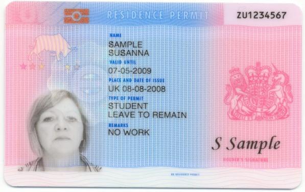 The biometric residence permit is proof of the holder s right to stay, work or study in the United Kingdom.