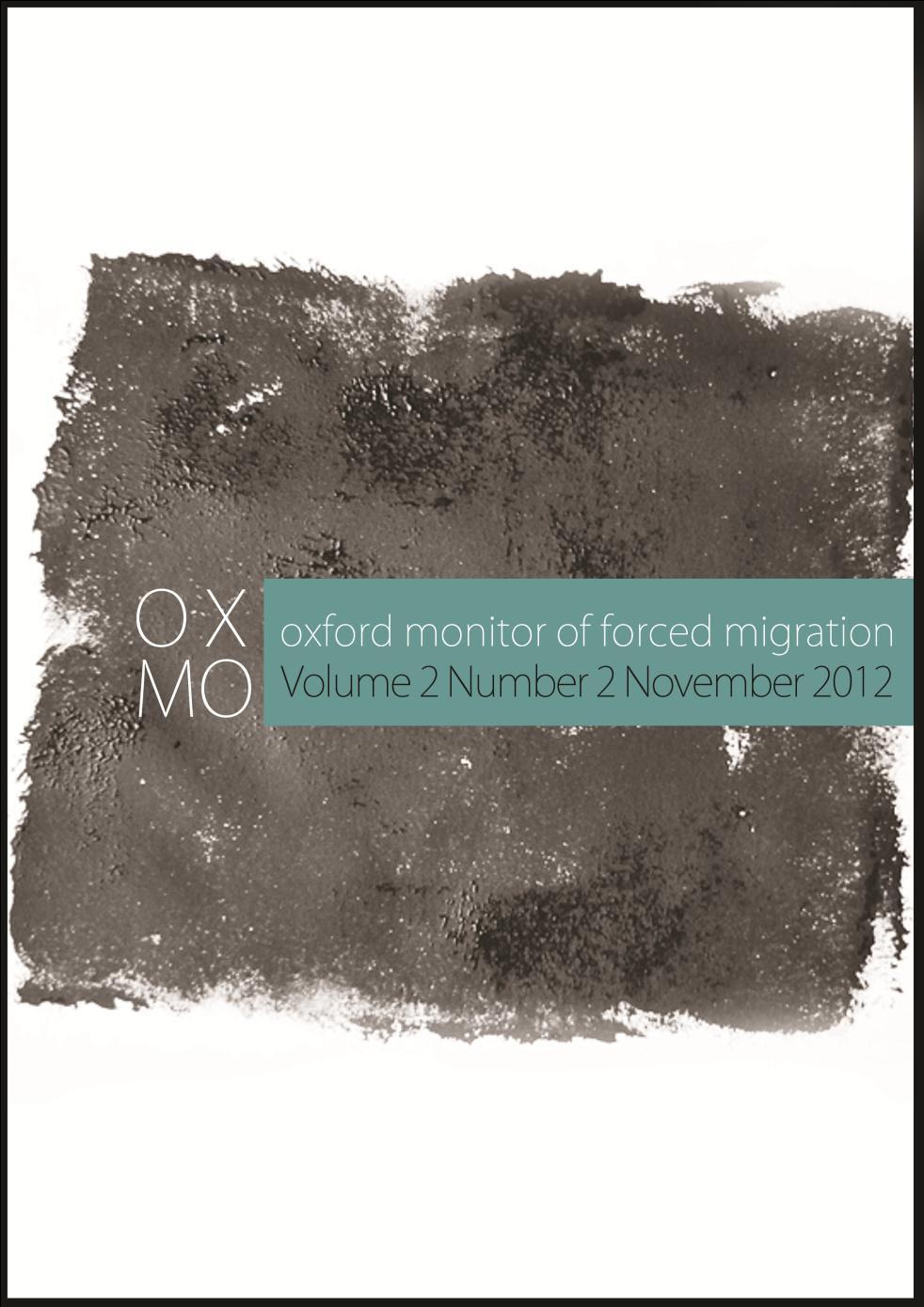 Barriers to Reform in Myanmar: Displacement of Civilians in Kachin State Corey Pattison Oxford Monitor of Forced Migration Volume 2, Number 2, pp. 64-68.