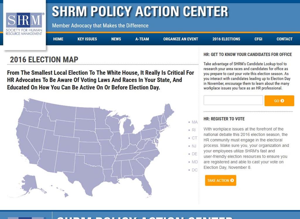 2016: A Year for SHRM Advocacy SHRM