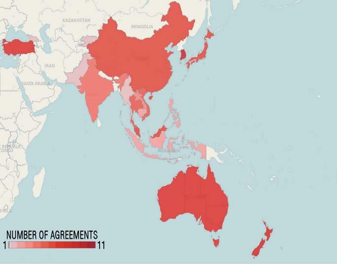 ASIA-PACIFIC TRADE AND INVESTMENT REPORT 2012 In 2012, 22 countries (or 41% of the member base of ESCAP) are involved in IPR inclusive trade agreement (figure 6.11).