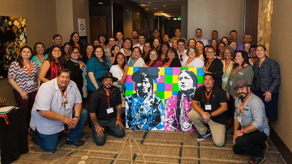 The event brought together 43 Rebuilders representing 16 Native nations. Rebuilders had the opportunity to connect with one another during team building exercises and a networking reception.