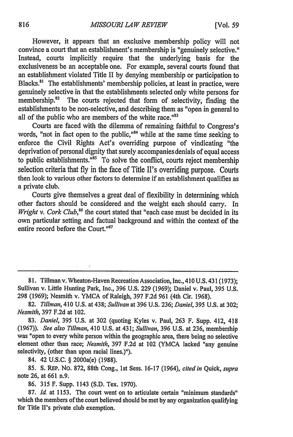Missouri Law Review, Vol. 59, Iss. 3 [1994], Art. 5 MISSOURI LAW REVIEW [Vol.