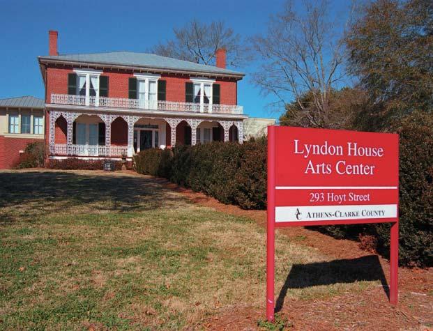 On the Road Again Lyndon House Arts Center As you travel throughout the state, one must stop is the Lyndon House Arts Center at the end of Jackson Street in Athens.