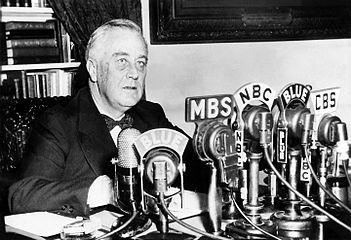 through fireside chats FDR used the radios purchased in the 1920 s to