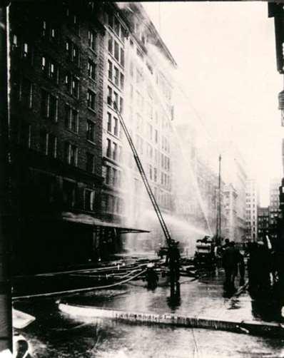TRIANGLE SHIRTWAIST FIRE Fire fighters arrived soon after the alarm was sounded but ladders only reached the 6th floor and pumps could not raise water to the highest floors of the 10-story building.