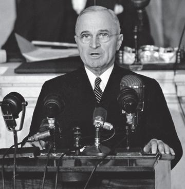 The State of the Union While an address to Congress is required by the Constitution, the method of address is left to each President. Harry Truman s State of the Union was the first televised address.