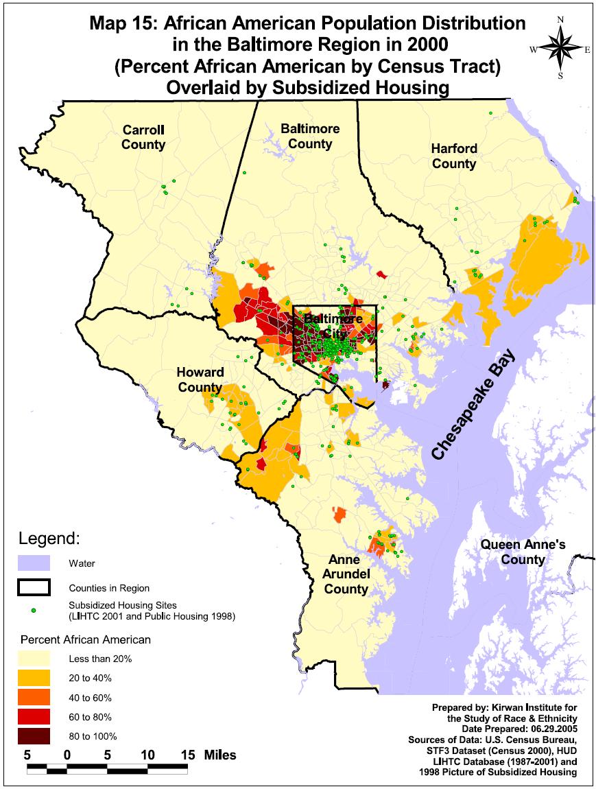 SEGREGATION, SUBSIDIZED HOUSING IN THE BALTIMORE REGION Subsidized housing opportunities in