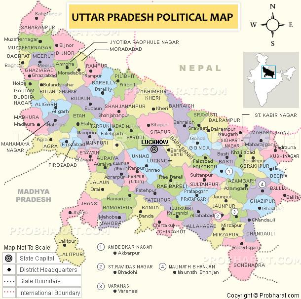 Figure 2: District Map of Uttar Pradesh Source: National Disaster Management