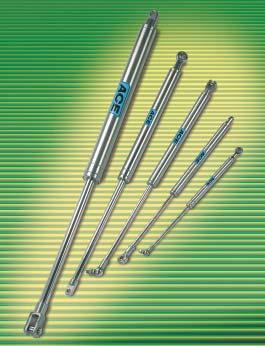 Stainless Steel Gas Springs Gas Springs in 4 (V2A) Stainless Steel As well as its very extensive range of standard adjustable force gas springs ACE can offer a wide range of stainless steel gas