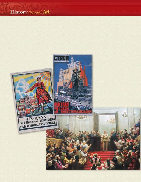 CHAPTER 14 History through Art OBJECTIVES Recognize how propaganda was used in Stalinist Russia. Understand the tools used by a totalitarian leader to further a cause.