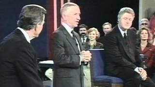 In a 1992 debate with President George Bush Sr.