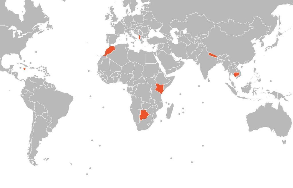 Country Support Hub Requests Since 2016, Network participants from developing countries have been using the Country Support Hub for free expert advice and short-term targeted technical support to