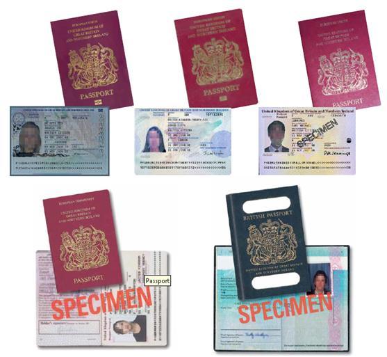Only the following passports