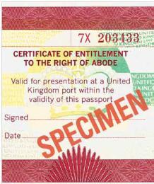 Other proof of right of abode: Some people may use a foreign passport but still be entitled to right of abode in the UK.