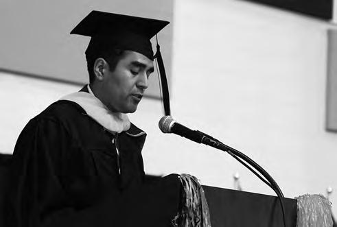 Oregon State University, Flickr CC Eden Cortez, earning his M.S., gives a graduation address at Oregon State University in 2013.
