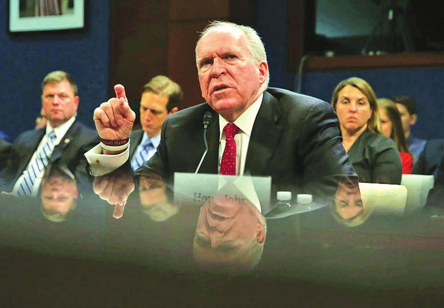 WORLD Taking aim at critics, White House seeks to revoke clearances 11 WASHINGTON The White House said on Monday it was looking into revoking the security clearances of former CIA director John