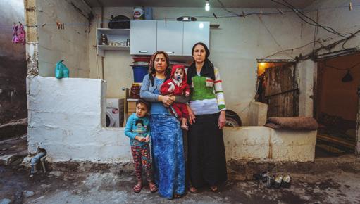 CONFLICT Syrian refugees in Turkey often seek shelter in unfinished and abandoned structures, as well as in shared accommodations.