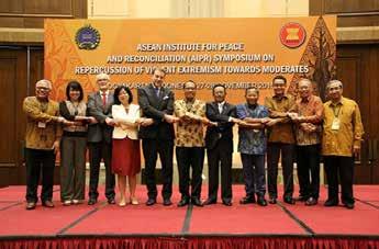 Blue Book 2016 15 Sharing parliamentary information Working with the ASEAN Inter-Parliamentary Assembly Peaceful progress Promoting moderation against violent extremism The ASEAN Inter-Parliamentary