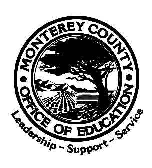 MONTEREY COUNTY BOARD OF EDUCATION Dr.