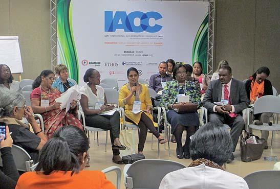 CHAPTER 2: REPORT ON RESULTS Workshop at the 15 th IACC on Grassroots women s perspectives on corruption and anti-corruption Building on the recommendation of the study, UNDP entered into partnership