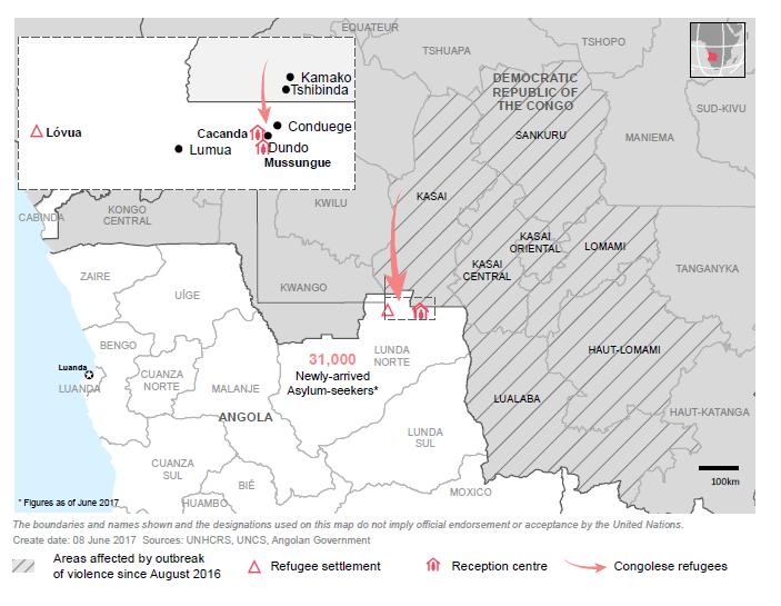 Update On Key Achievements Operational Context Violence in the Kasai Province, the Democratic Republic of the Congo (DRC), continues to force Congolese asylum-seekers to flee to Angola s Lunda Norte.