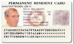 Permanent Resident Card Older cards