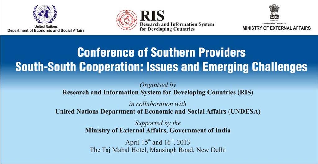 I. Background Conference Report Despite the fact that South South cooperation (SSC) has been into existence for the last several decades, it is only in the recent past that it has attracted huge