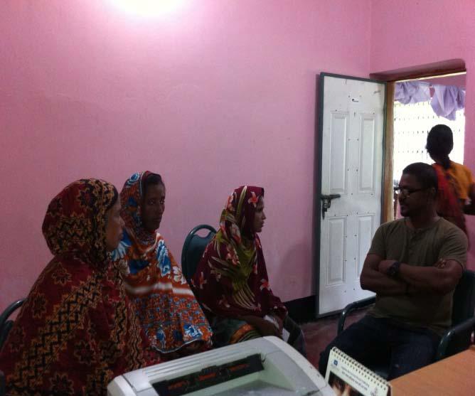In Bangladesh, I interviewed government officials, NGO staffs and trafficked persons.