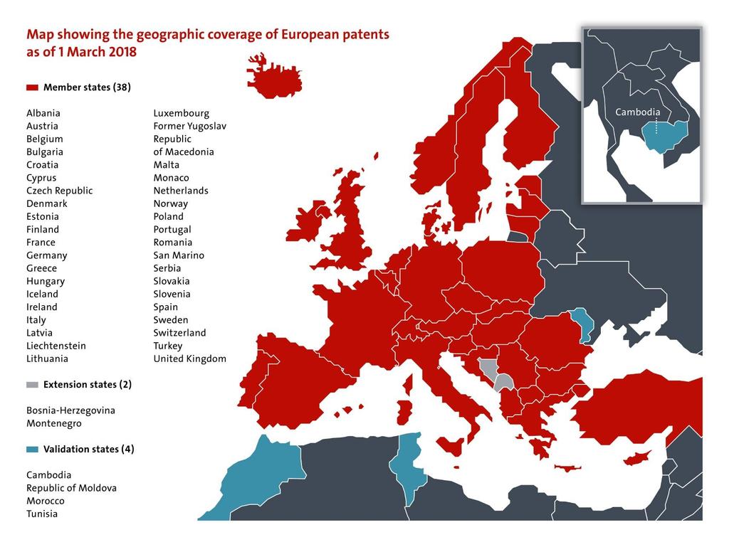 The European Patent Convention (EPC) Legal framework for the granting of European