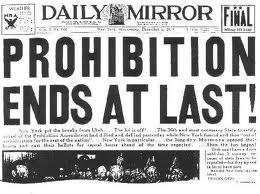 Prohibition The period when
