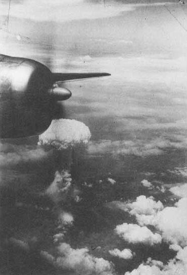 Atomic Bomb Hiroshima Enola Gay takes off from Tinian Is carrying a 9,000 lbs.
