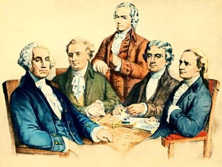 The Cabinet The Constitution allowed the President to appoint officials in charge of executive departments, so Washington appointed Thomas Jefferson to be Secretary of State, Alexander Hamilton to be